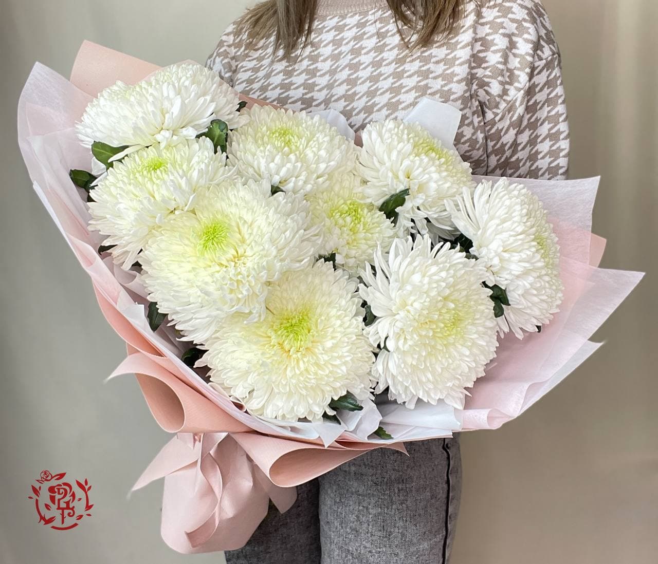 Букет из одноголовой хризантемы недорогие цветы доставка нижний новгород